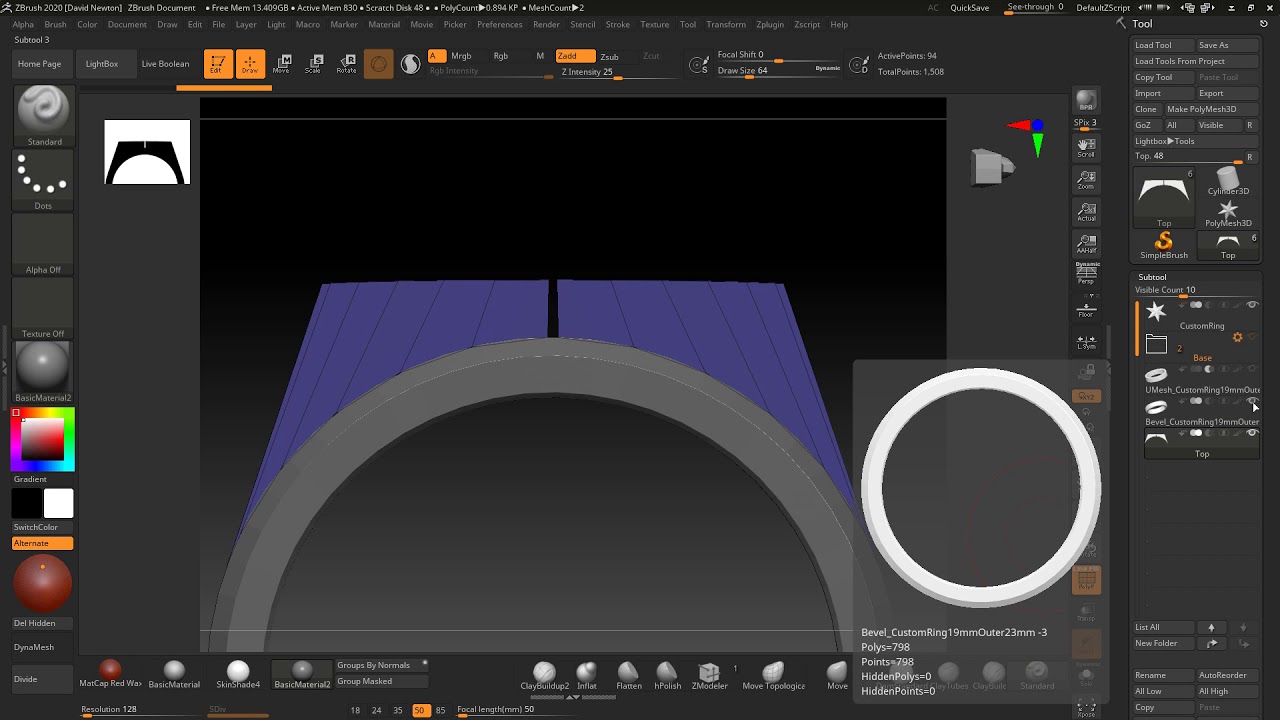 Welding points in zbrush