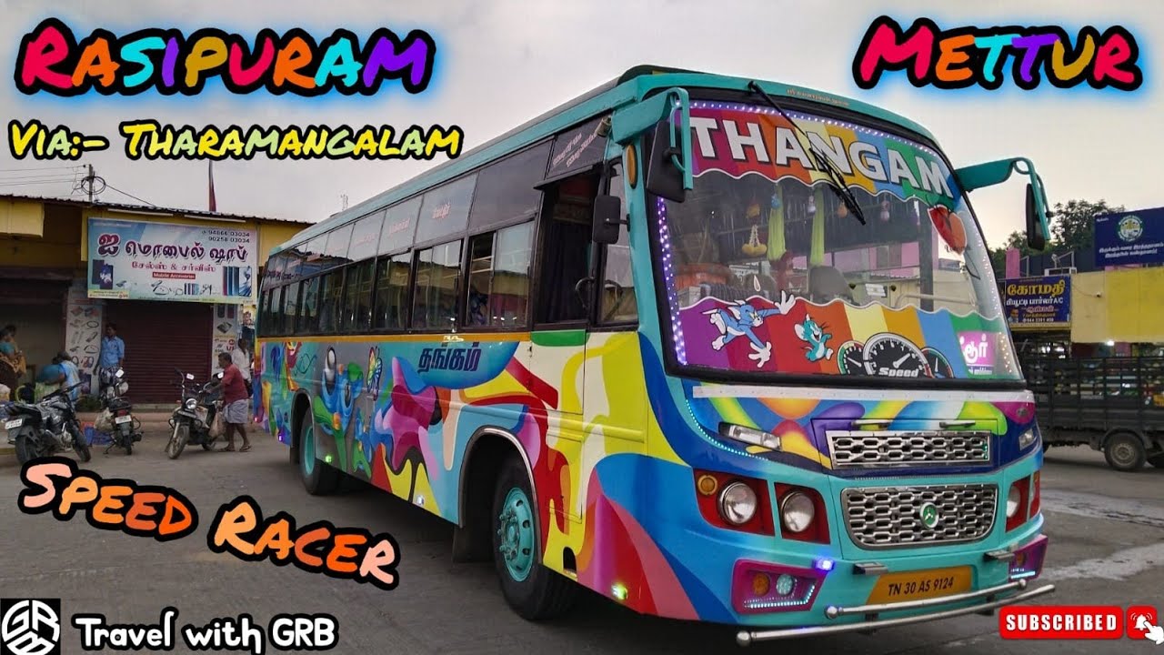 💖🚍 தங்கம் பஸ் சர்வீஸ்🚍💖|ராசிபுரம் 🔁 மேட்டூர்|🔥 Speed Race 🔥|வழி: தாரமங்கலம்|Travel with GRB|EP:79