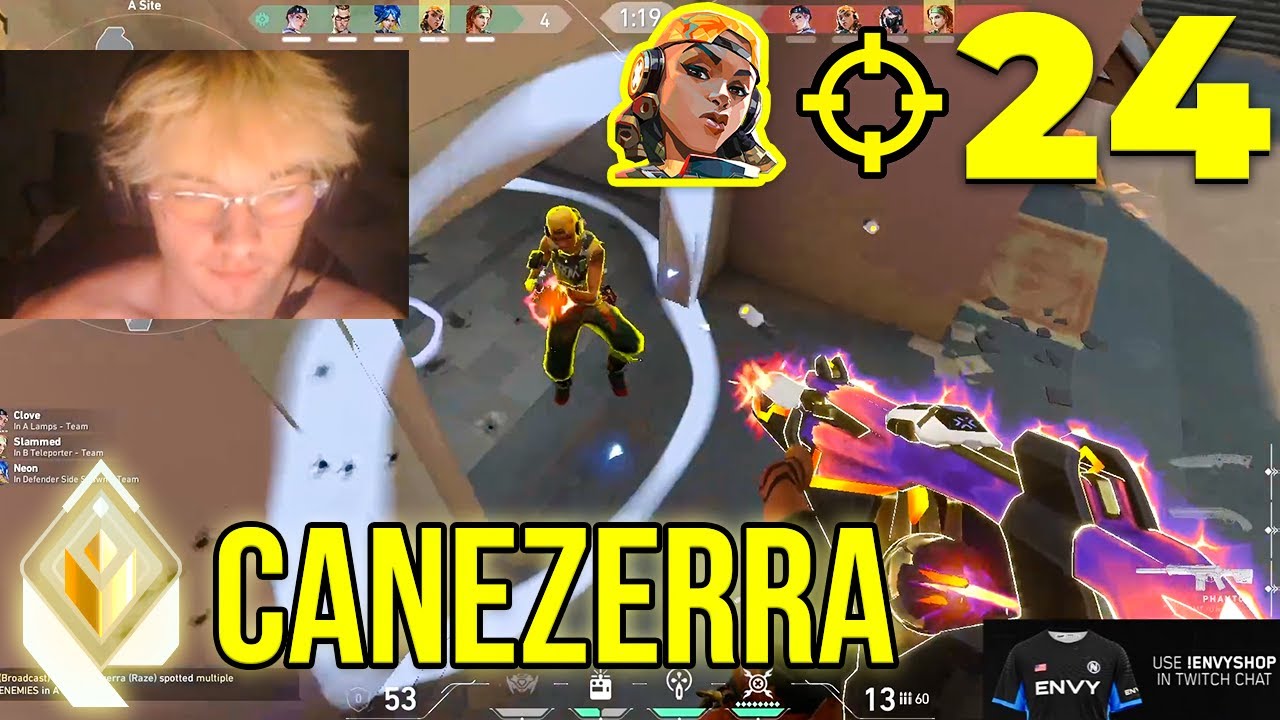 Radiant Rank #1 Raze Movement!! - Envy Canezerra [NA] #MatchMVP