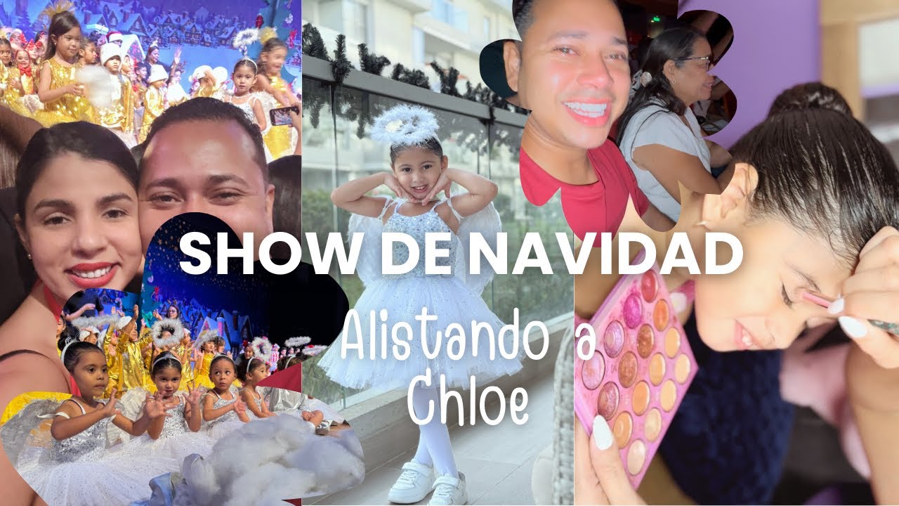 Peinado y vestido para navidad 
