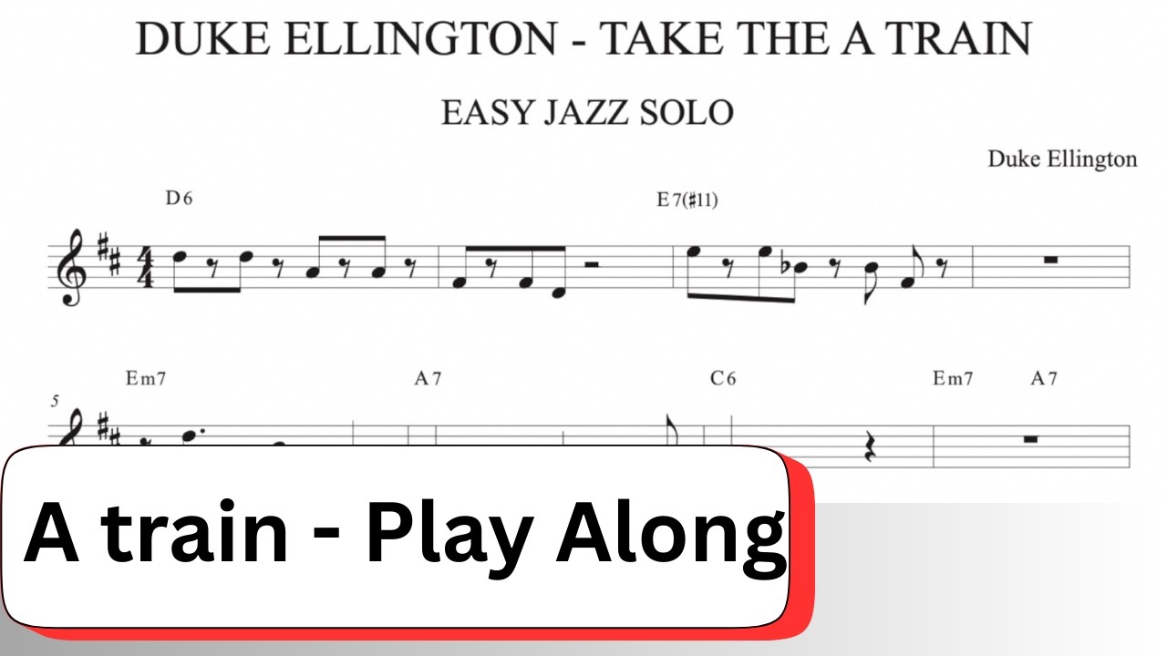 Stop Noodling on Take the A Train – Jazz Etude Play Along (175–125bpm)
