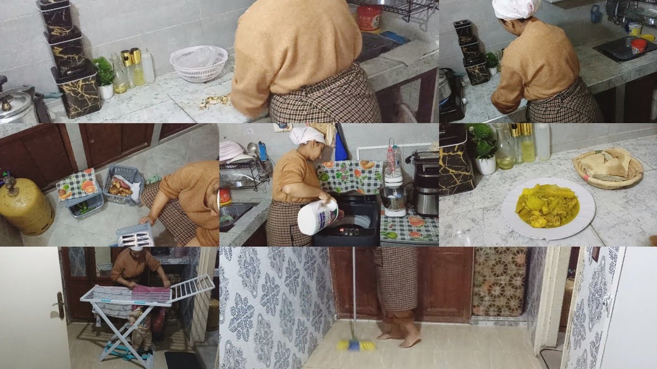 روتين شتوي🌧️حماسي💪 نهار الحكان والرغاوي 🧹🪣🧽
