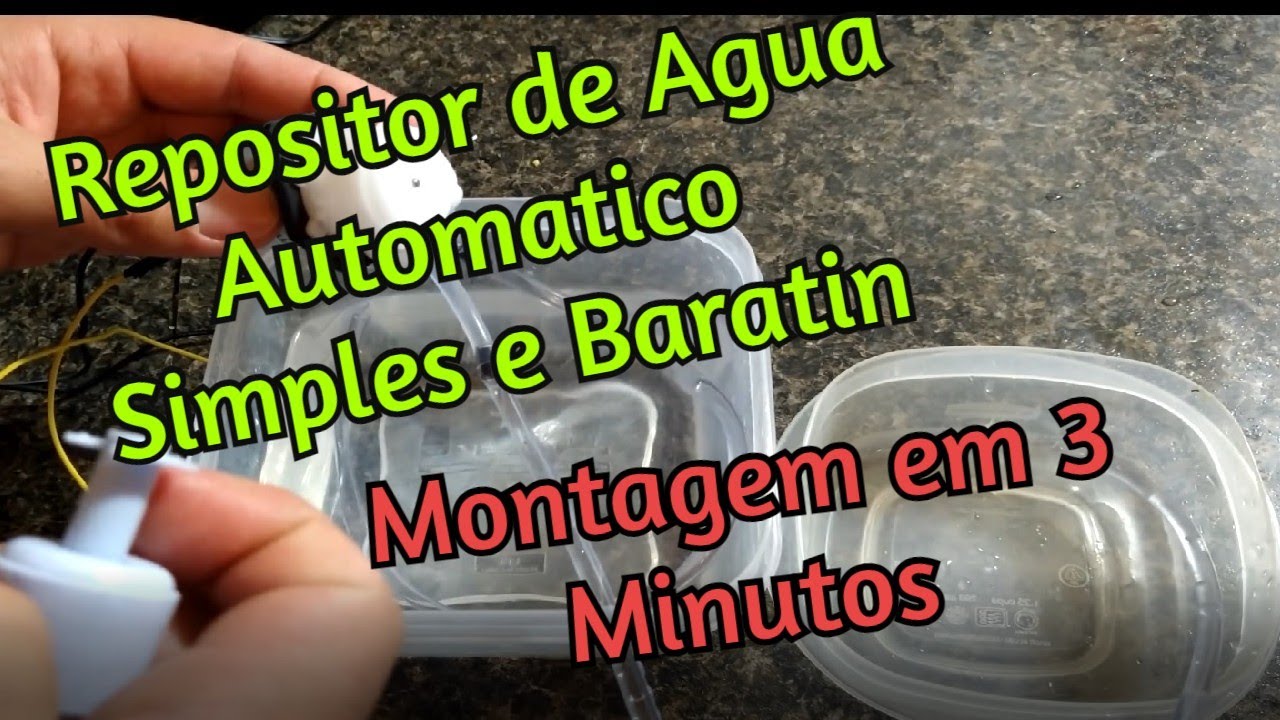 Como Fazer O Sistema de Reposicao de Agua Para Aquario Mais Simples que Voce Ja Viu (Montagem em 3m)