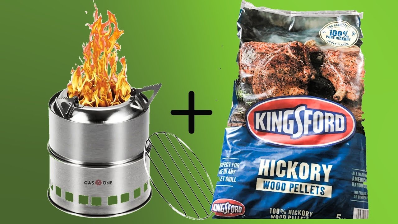 Wood Pellets | Gas One Stove w/ Ferro Rod Fire Start | How long will it burn?