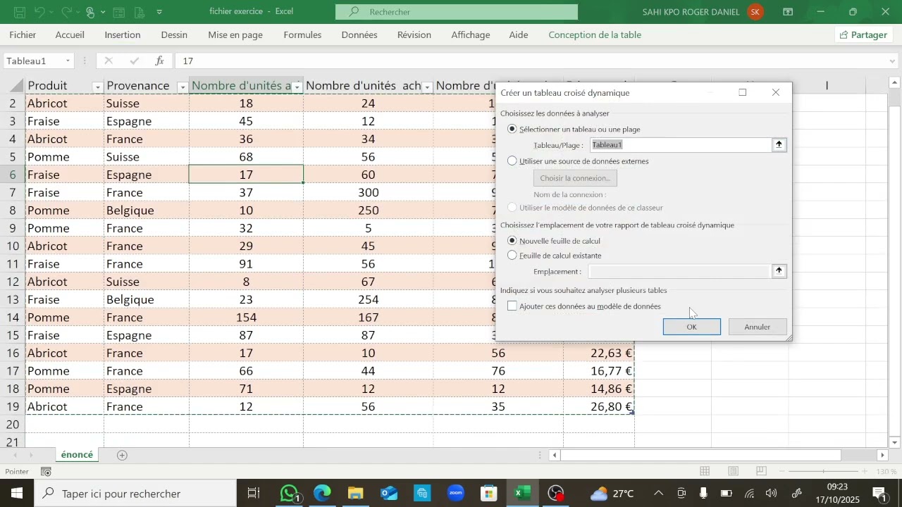 MOS Excel_Tableaux croisés dynamiques