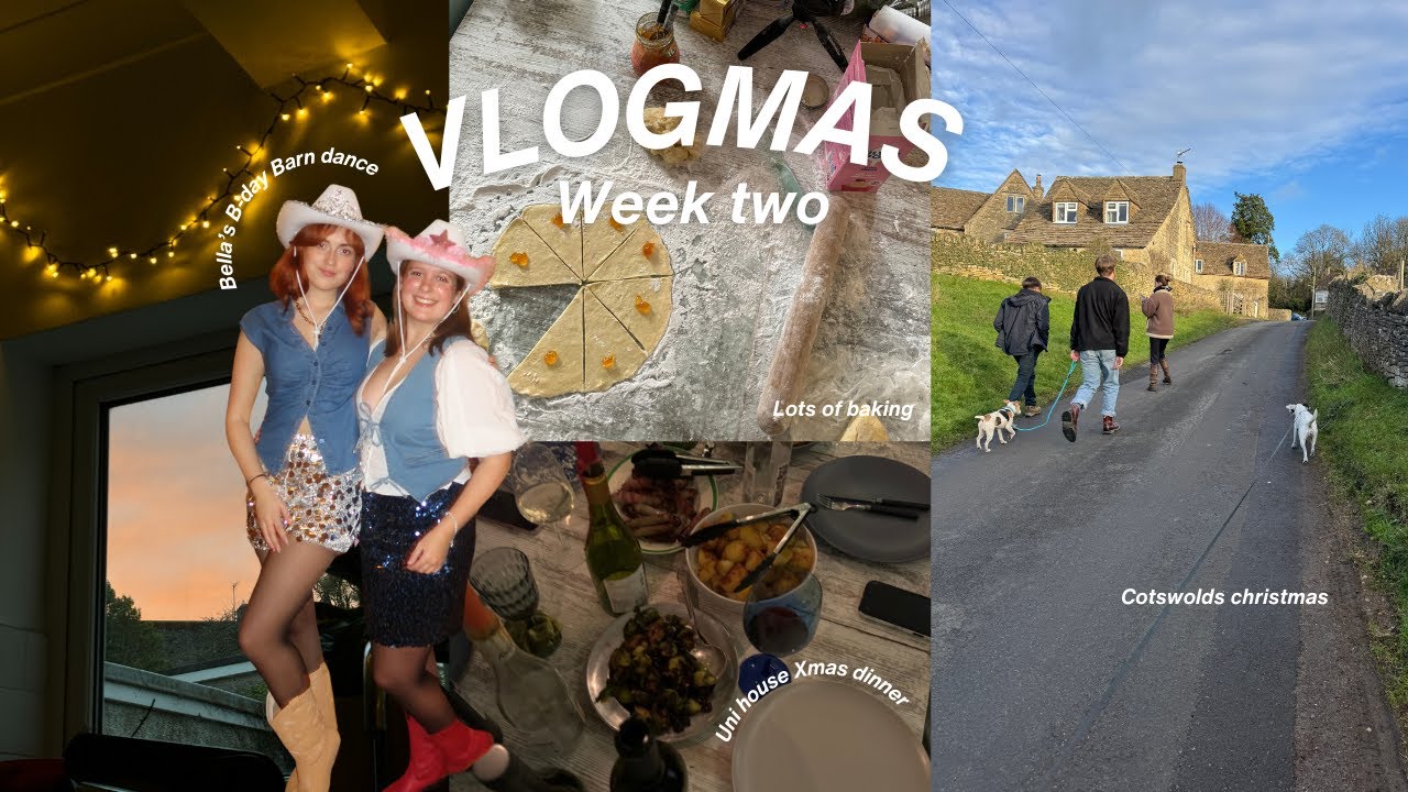 Vlogmas Week 2! Christmas dinner, Uni deadline season, Cotswolds Christmas | Annika Koster