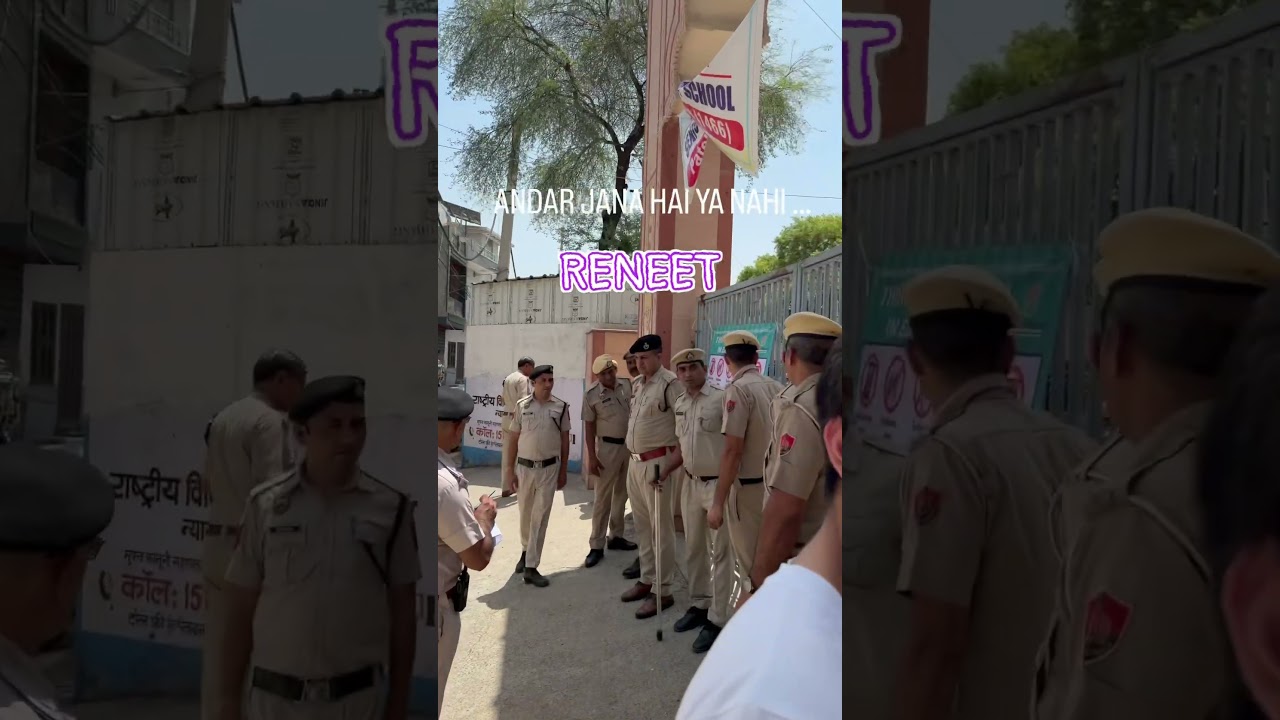 NEET Exam Uncertainty: To Enter or Not? 🚨 #neet2026 #reneet #shorts #police