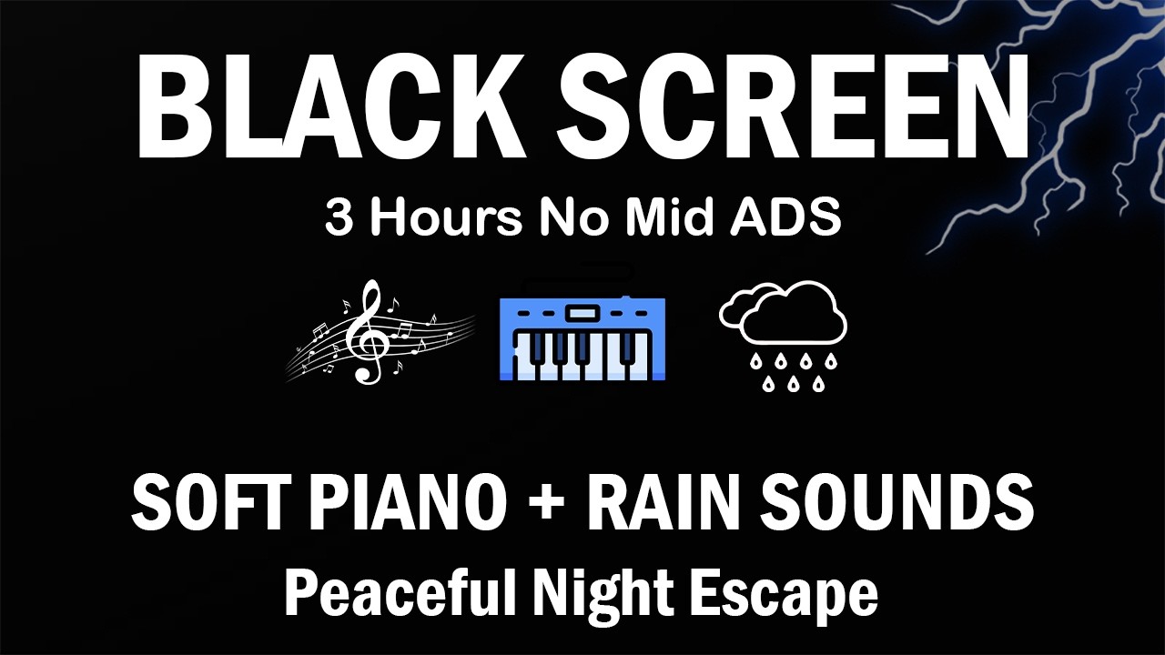 Calm Night Piano 🎹 Gentle Comfort for Racing Thoughts & Lonely Hearts | Peaceful Night Escape