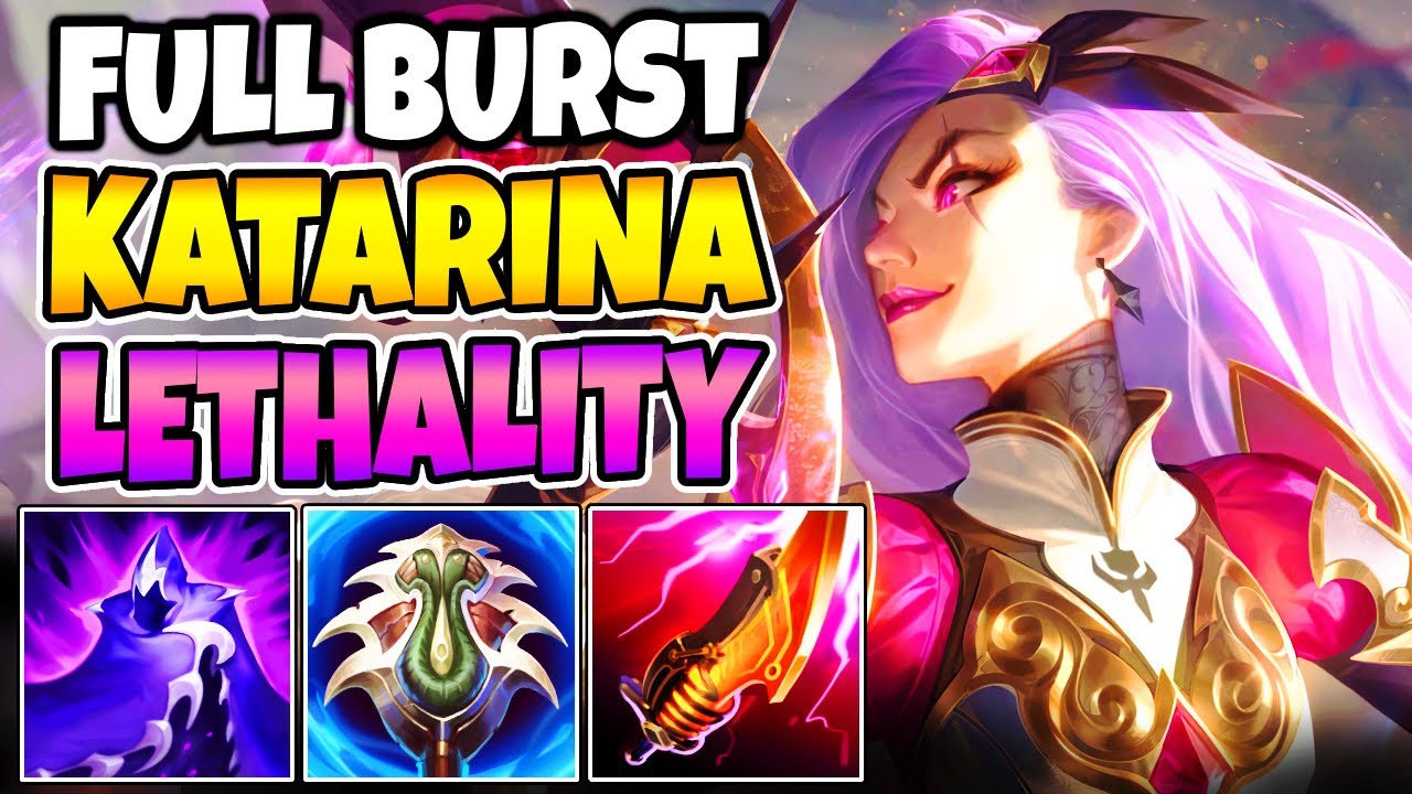 FULL BURST LETHALITY AD KATARINA DOES TONS OF DAMAGE (NEW ASSASSIN BUILD) - League of Legends
