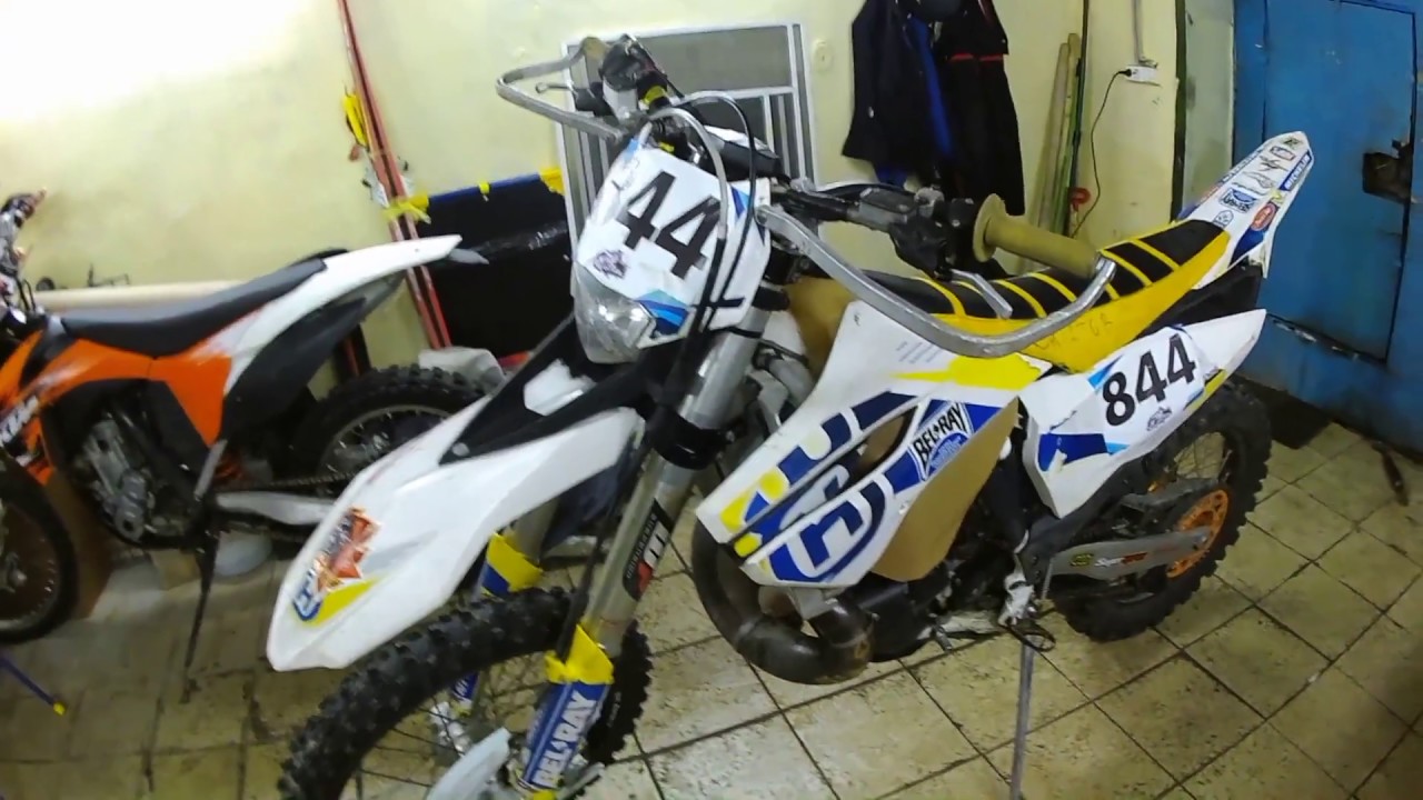 HUSQVARNA TE 250 2014 ЗАМЕНА ПОРШНЯ