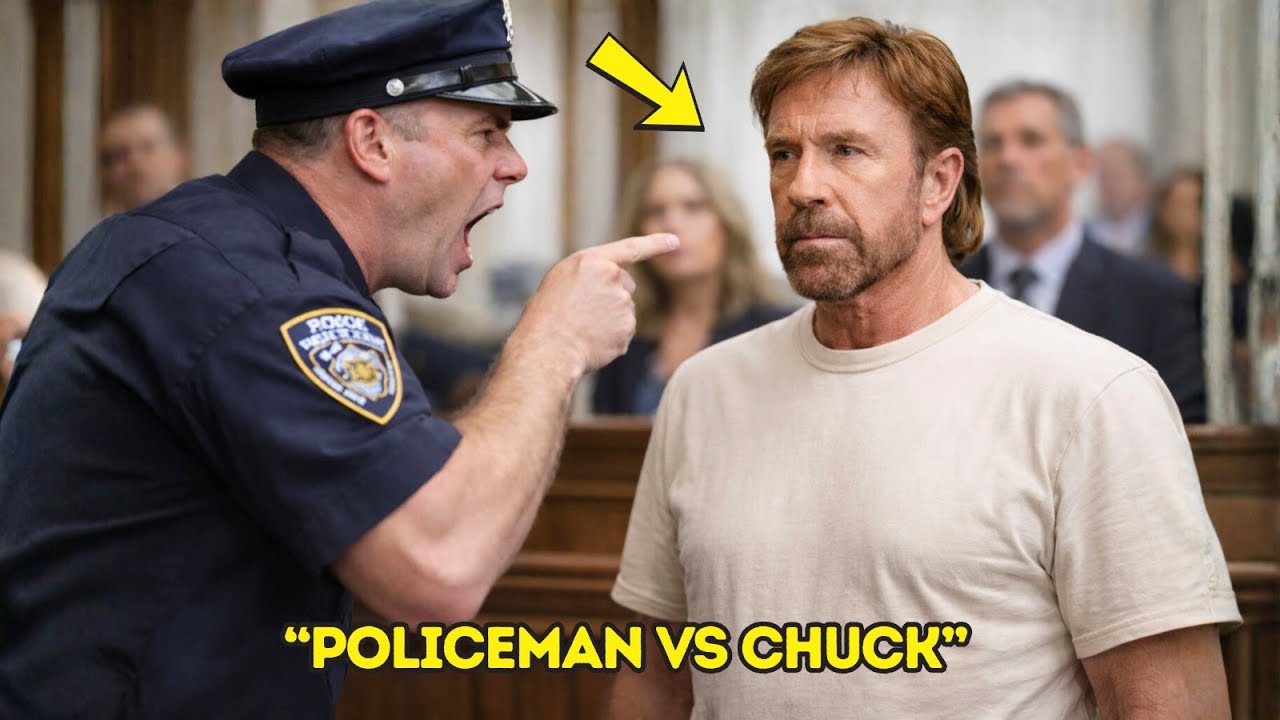 Cop Slapped a Chuck norris in Court — But Within Seconds,he Knocked Him Out Cold