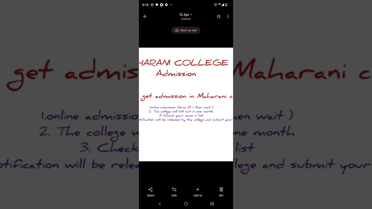 How to get admission in Maharani college jaipur 👆👆