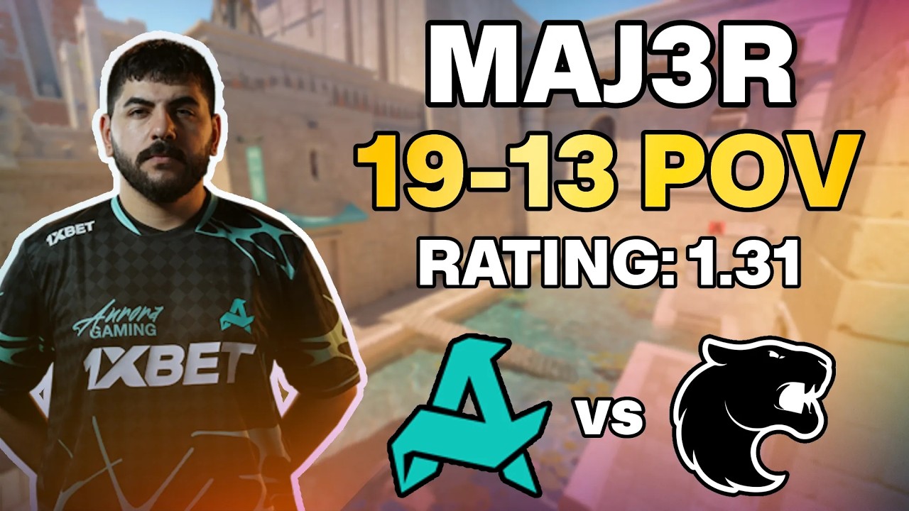 MAJ3R 19-13 POV vs FURIA (Anubis) | PGL Astana 2025