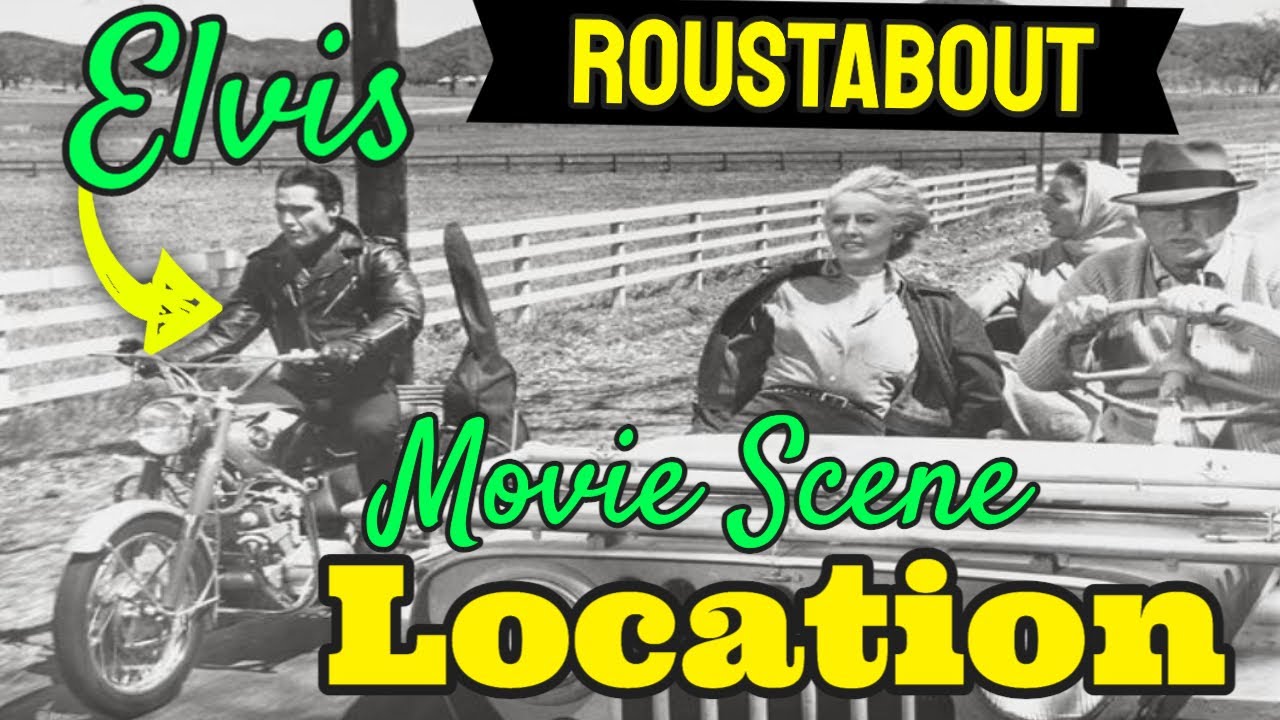 Элвис Пресли Thousand Oaks California Roustabout Сцена на мотоцикле Ме...