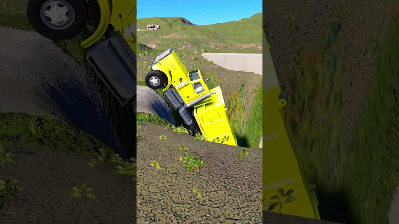 Trucks vs Patholes #83 BeamNG.Drive #carcrash #beamng #beamngdrive #beamngturbo