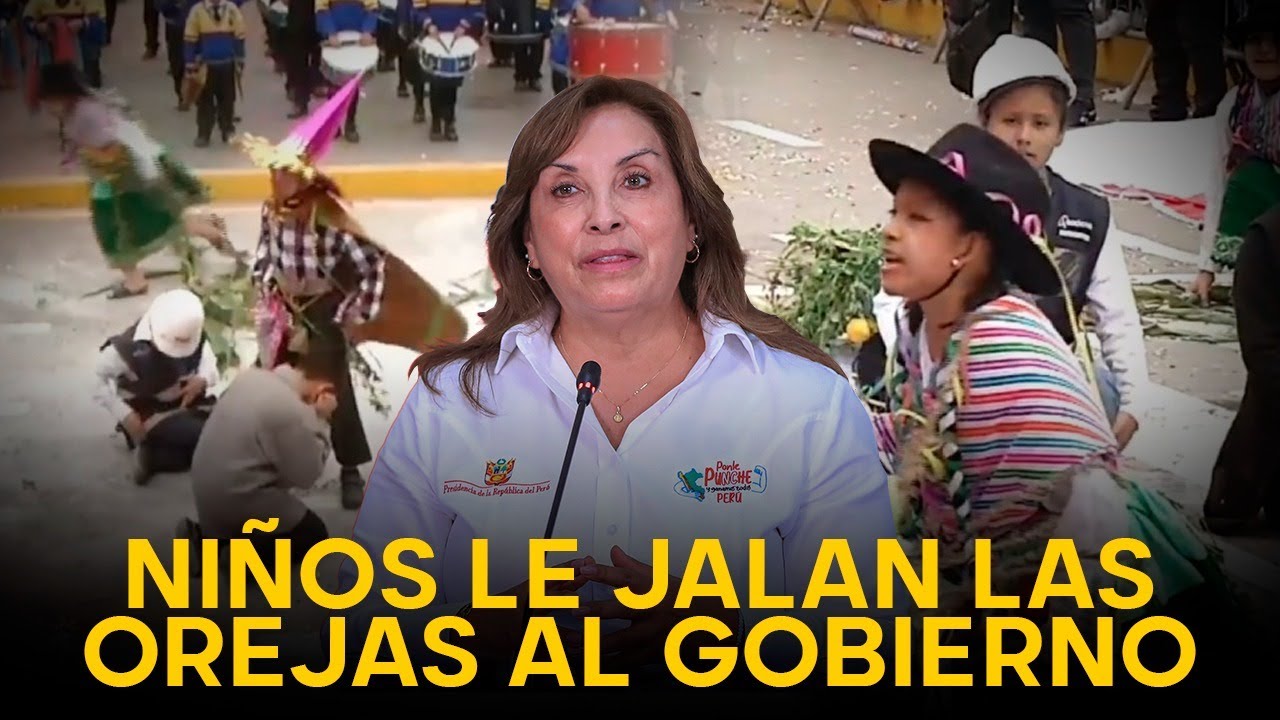 ¡ALZAN LA VOZ! | Escolares cantan “Flor de Retama” contra la delincuencia y el abandono del Gobierno