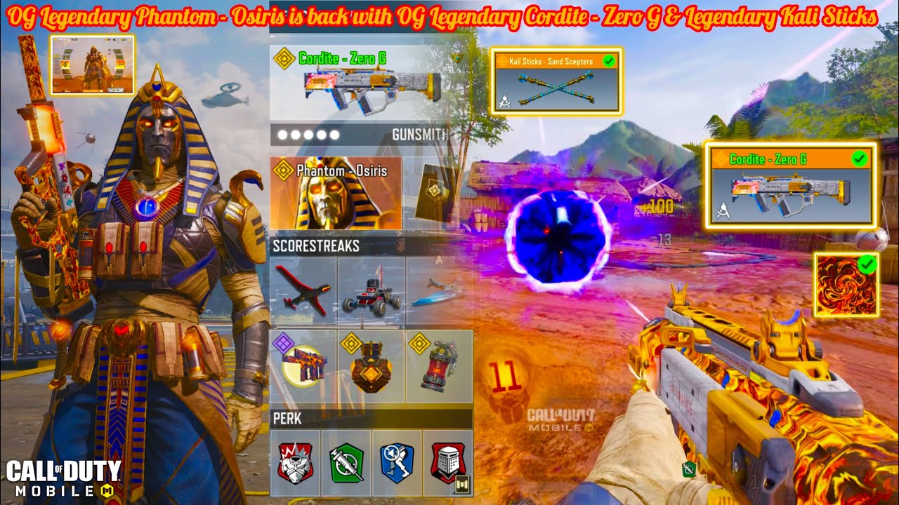 Legendary Phantom - Osiris is now back with OG Legendary Cordite - Zero G to destroy all in CODM SND
