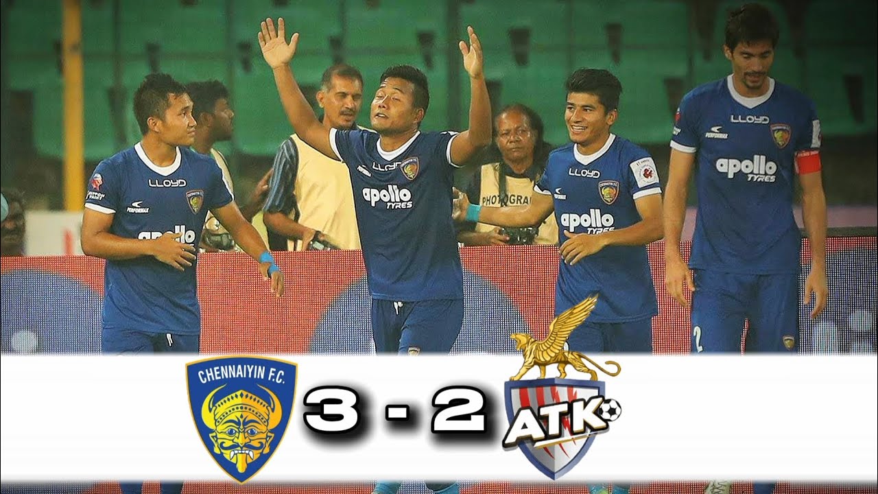 Chennaiyinfc vs Atk 2017-18 #indiansuperleague highlights