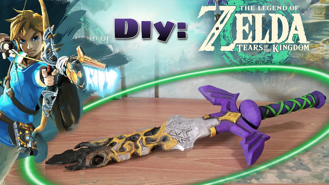 Como Fazer a Master Sword de Zelda Tears of the Kingdom com Materiais Reciclados