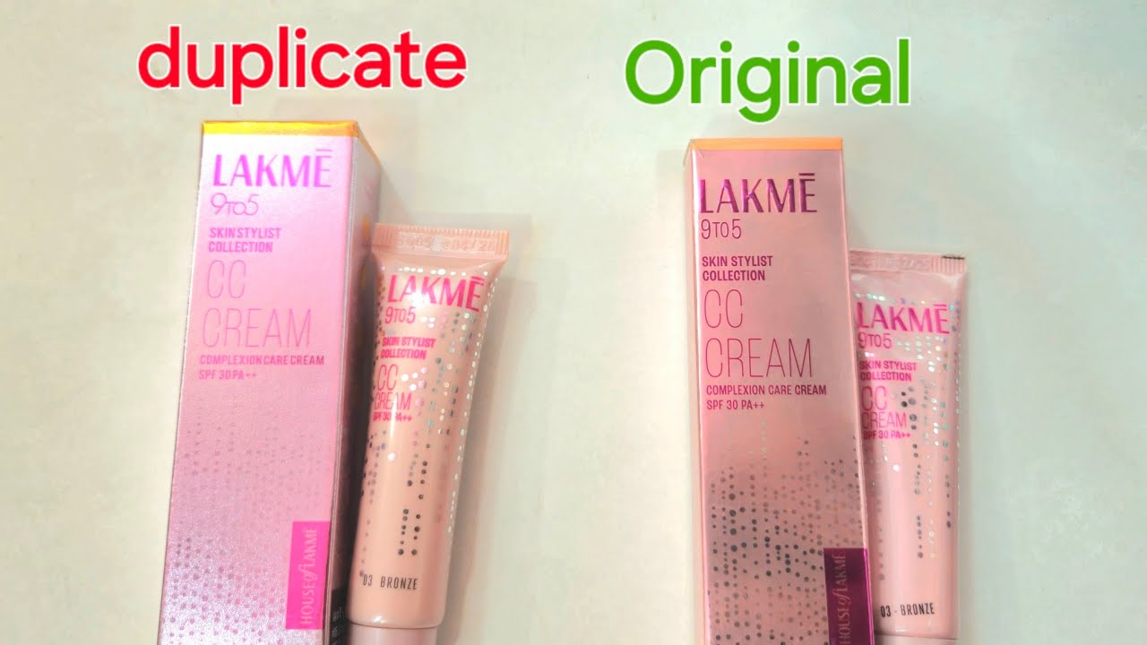REAL ___VS__FAKE  CC CREAM. //LAKME ORIGINAL  VS DUPLICATE
