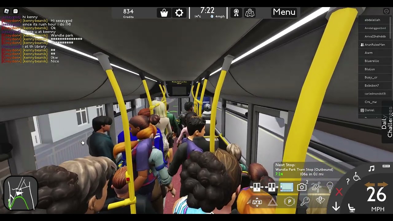 [LOUD KICKDOWN] 455 Bus Route I Croydon Roblox