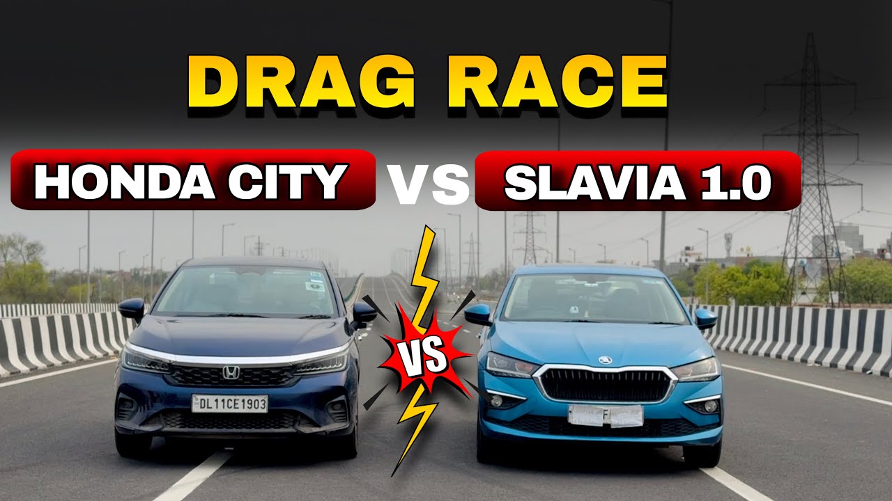 Drag Race: Honda City VS skoda slavia 1.0 TSI 🚀