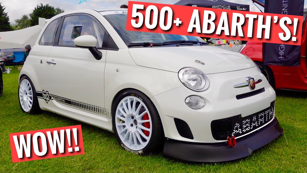 БЕЗУМНО ГРОМКО Abarth 695 Assetto Corsa Evo на фестивале 500 Car Abarth! УХ ТЫ!