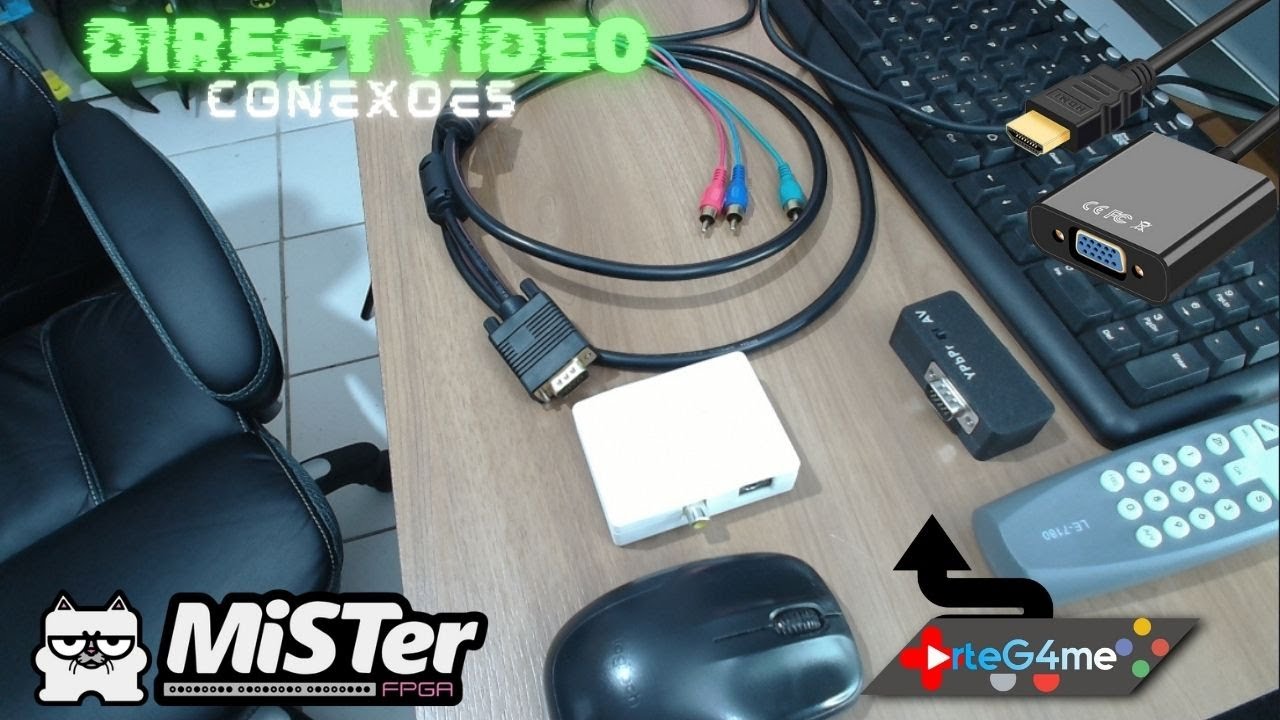 Mister FPGA TV CRT via Direct Vídeo, resolveu meu problema de cores via cabo componente#misterfpga