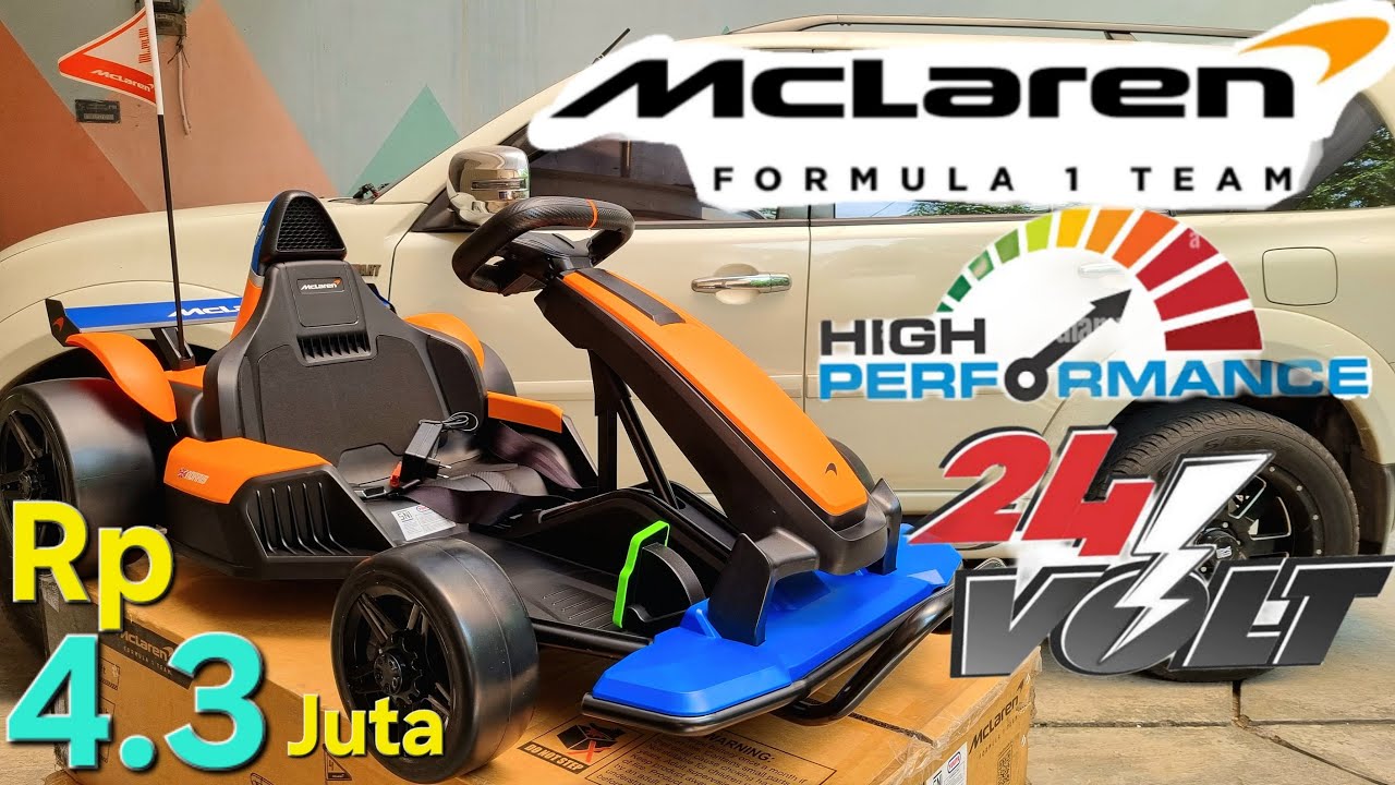GoKart Lisensi McLaren Mainan Anak Mobil Aki JEEP Electric Kids Car Toys