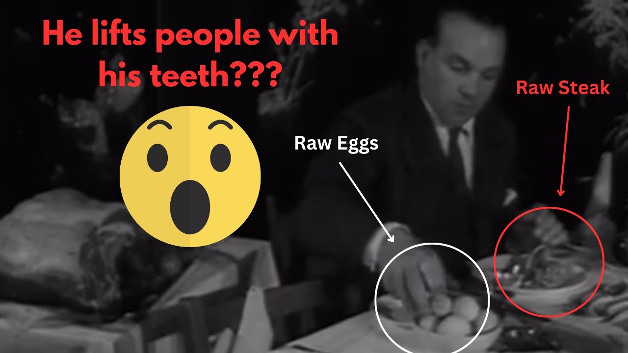 Strongman Michael Sugrue Eating Raw Steak and Raw Eggs | Primal BodyBuilder | Aajonus Vonderplanitz