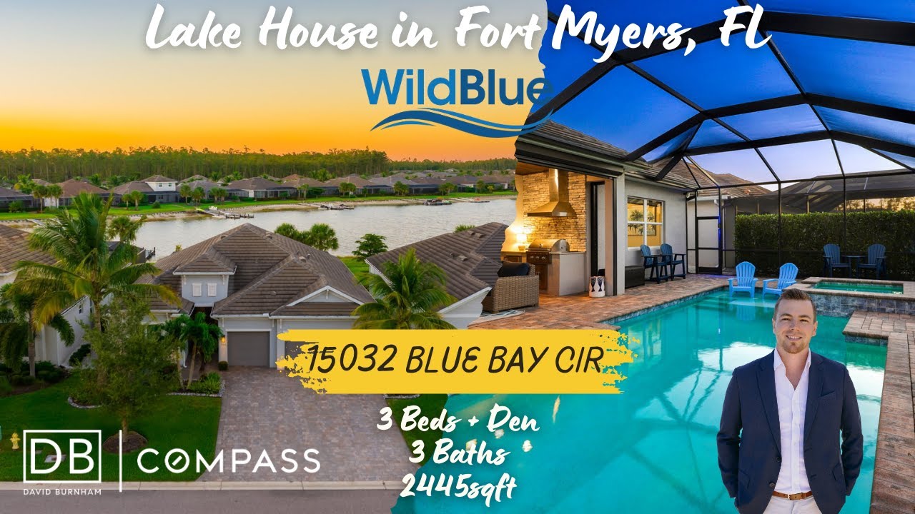 For Sale: Pool Home with Amazing Custom Woodwork on a 225 Acre Boatable Lake in Fort Myers, FL!