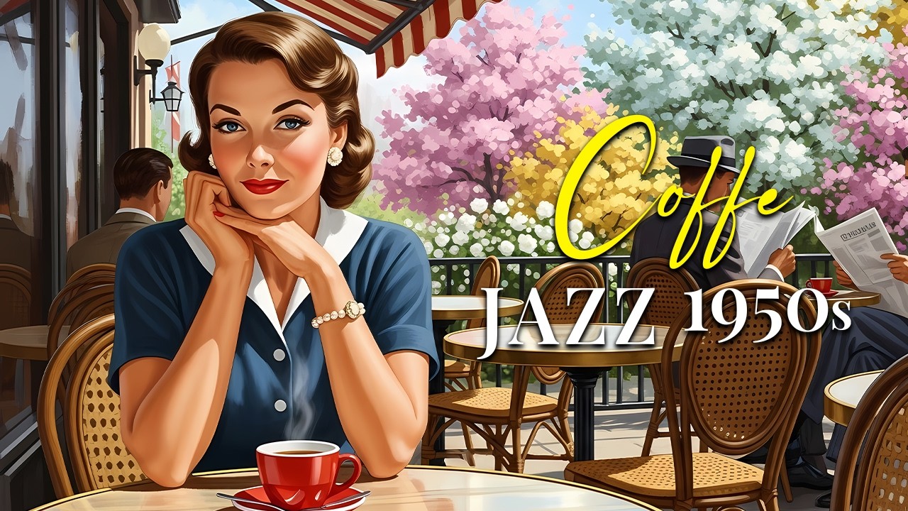Vintage Coffeehouse Jazz – Soft 40s–60s Tunes for a Fresh Spring Day