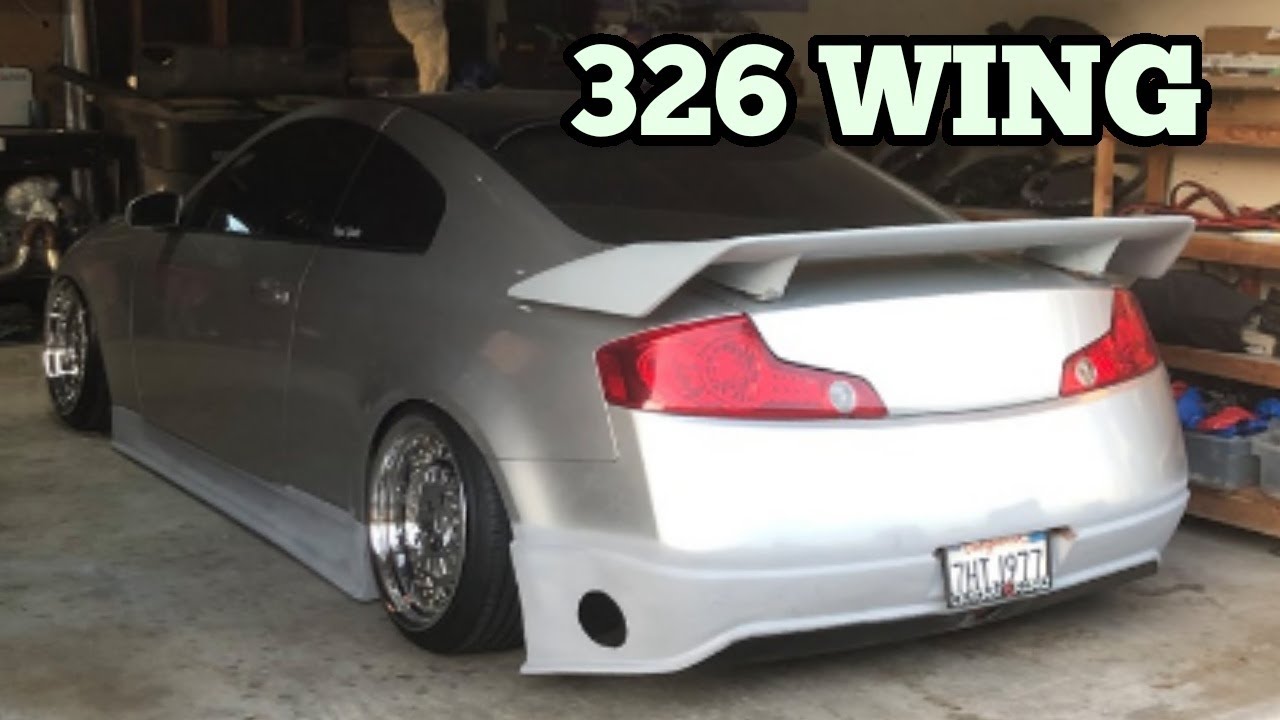 326 wing install on bagged g35