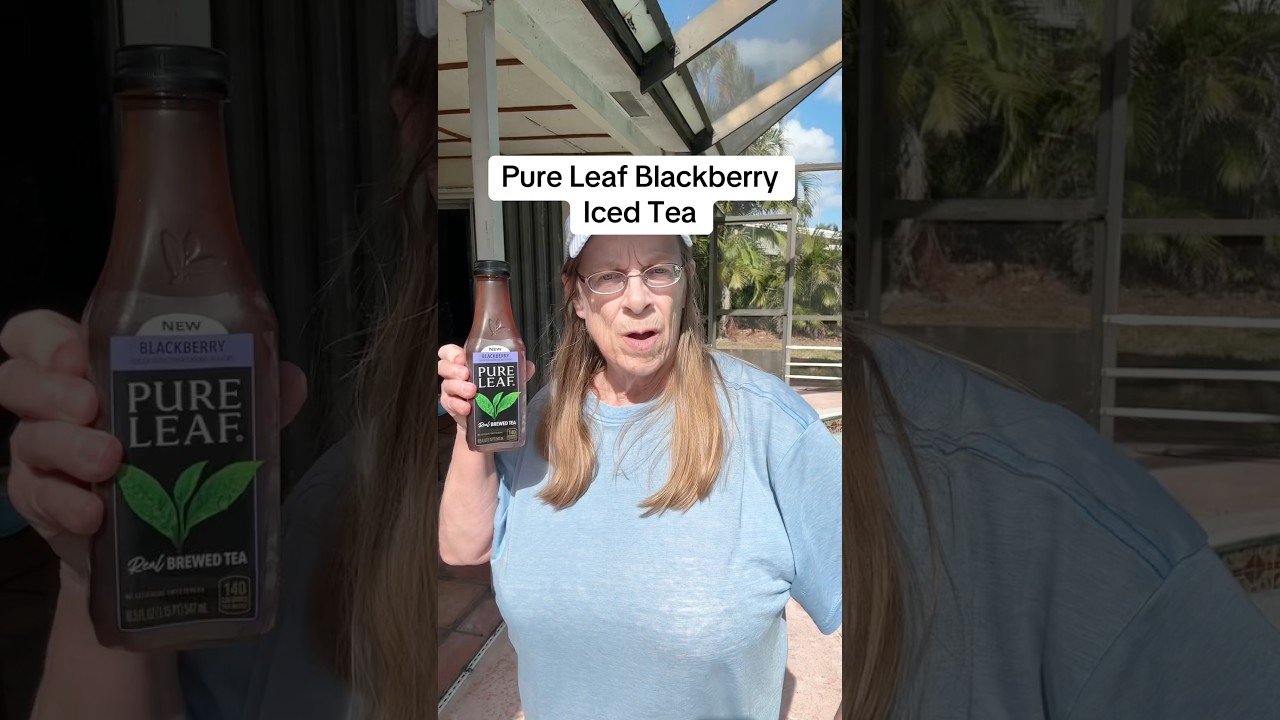 Is the blackberry better than unsweet? pure Leaf Balackberry Iced Tea Food Review #shorts #food