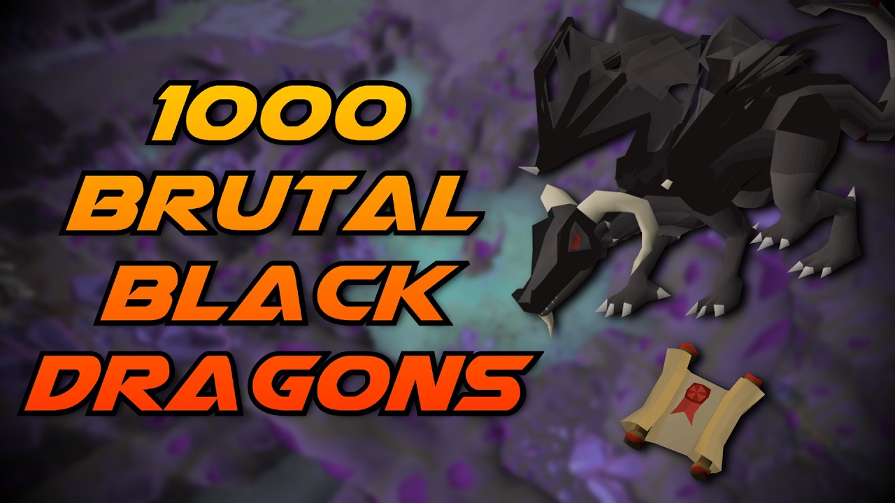 Loot From 1,000 Brutal Black Dragons