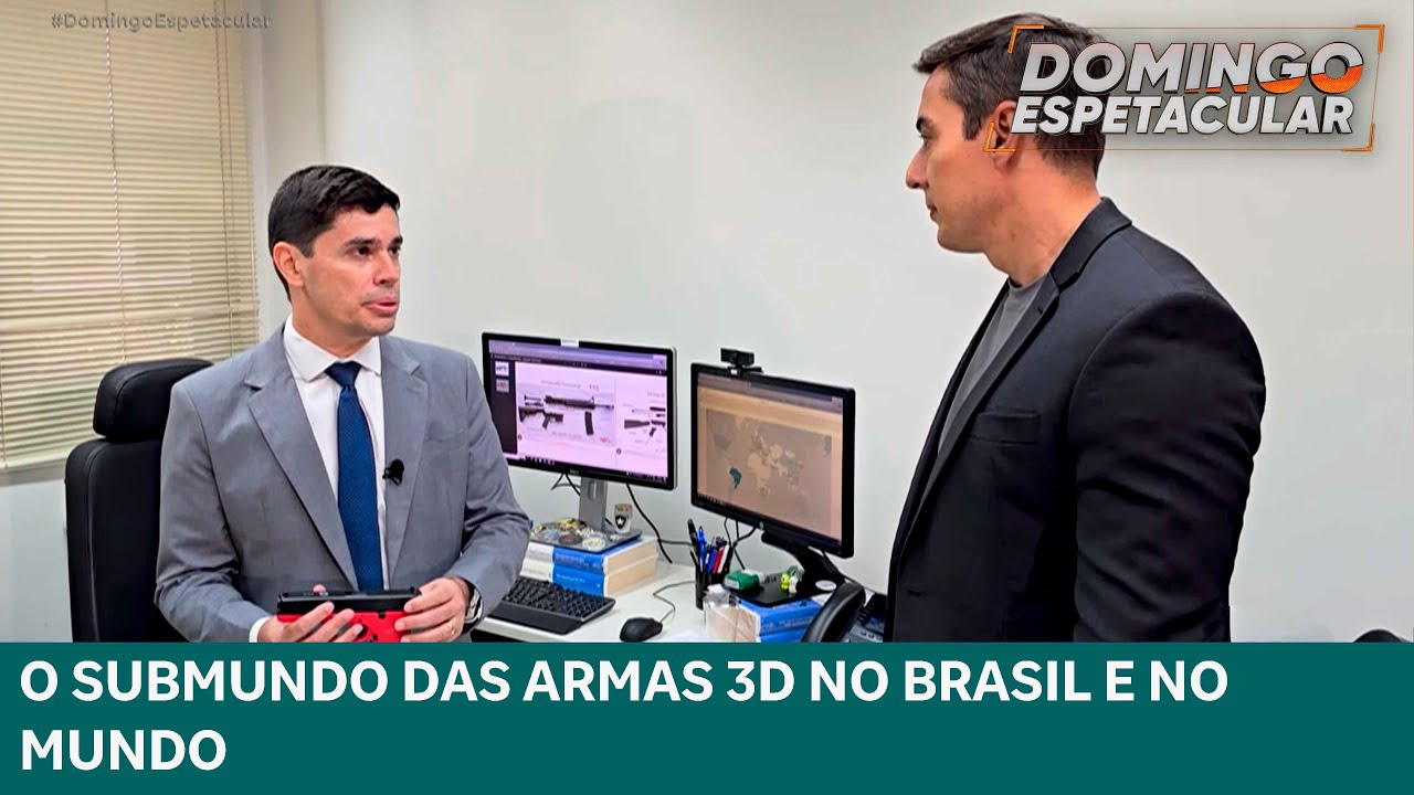 O mercado clandestino das armas fantasmas produzidas em 3D | Domingo Espetacular