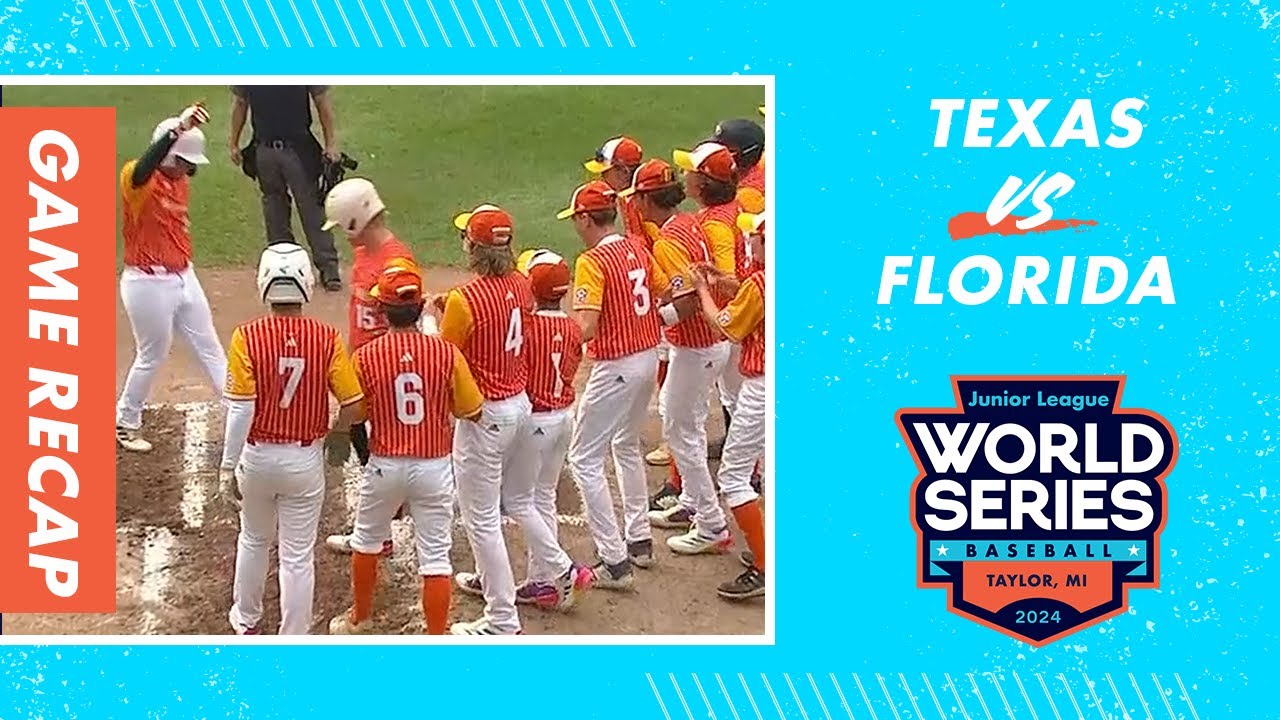 Game Highlights: Florida vs Texas | Junior League Baseball World Series