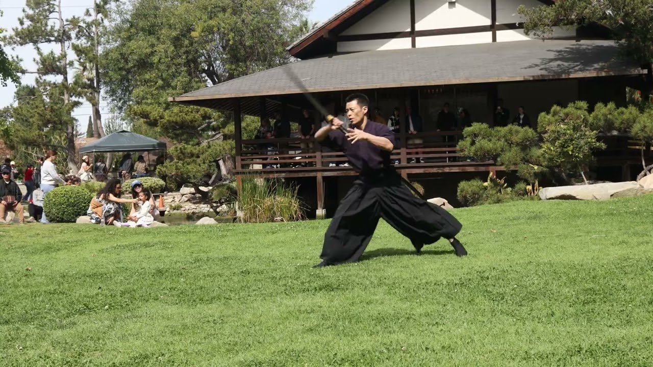 2025 Katori shinto-ryu Performance at Shoseian (Glendale Cherry Blossom Festival)