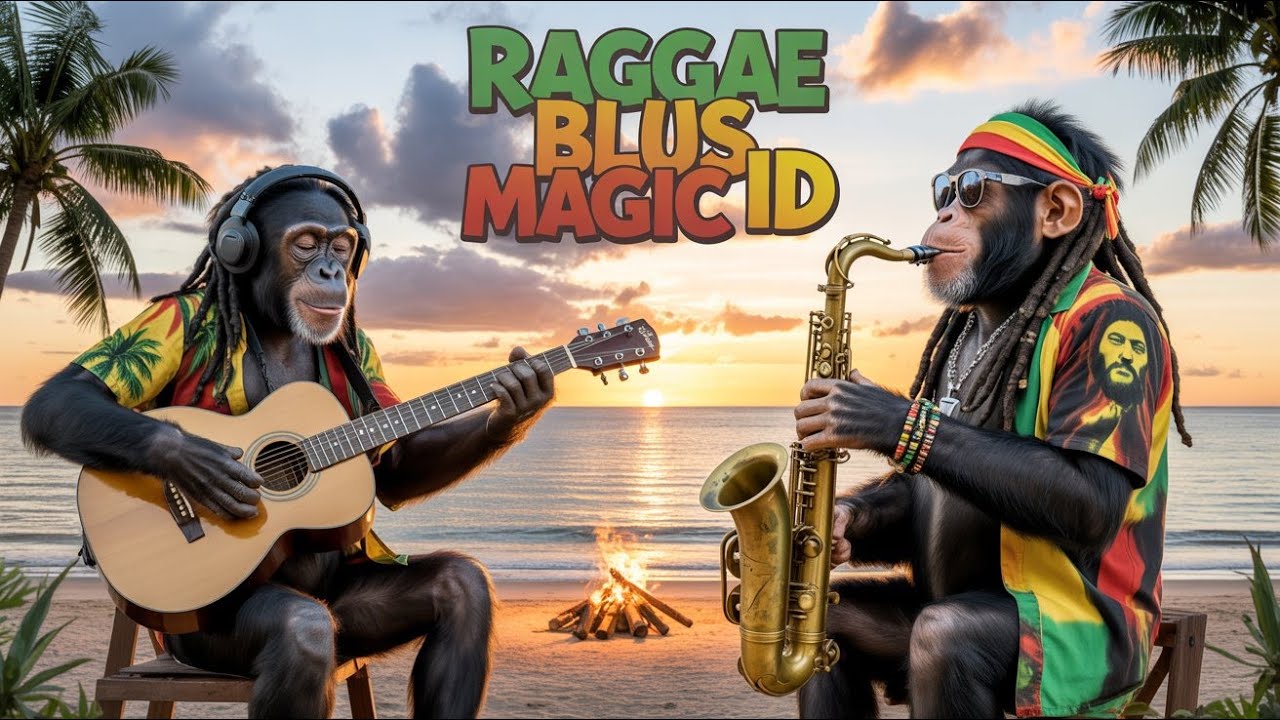 Chill Reggae Blues Guitar & Jazz Sax | Relaxing Instrumental Music – Reggae Magic ID