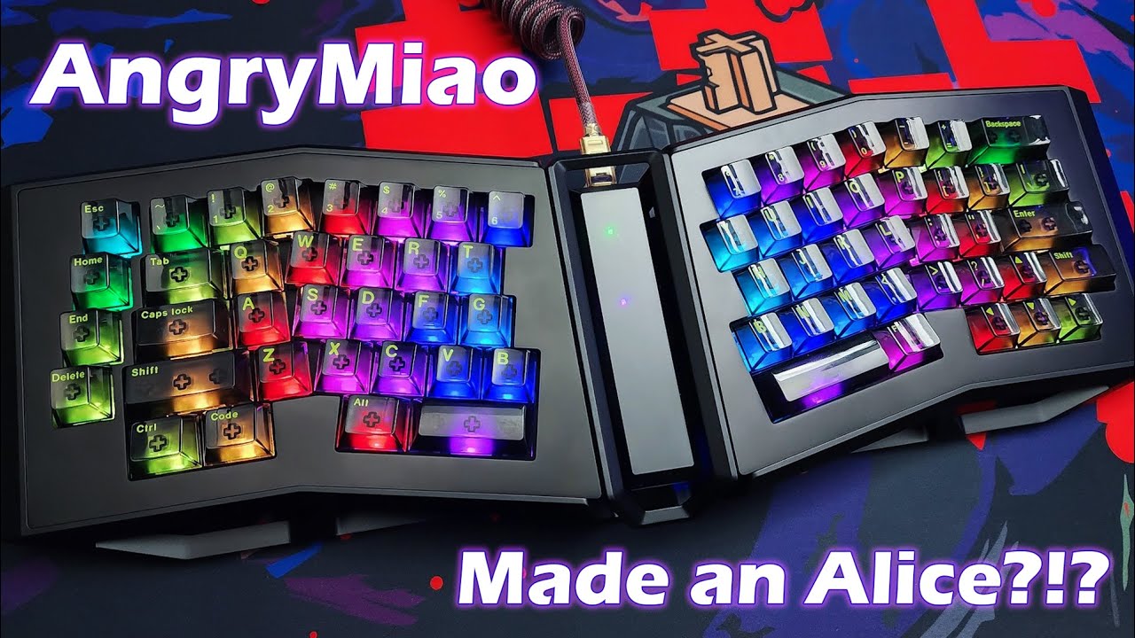 AngryMiao AGA (Adjustable Gasket Alice) Typing Test Sound Demo #AngryMiao #angrymiaoalice #amaga