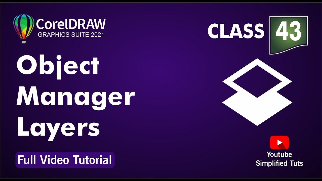Object manager | Layers and master page | Class 43 | CorelDRAW 2022 tutorial in Hindi, Urdu