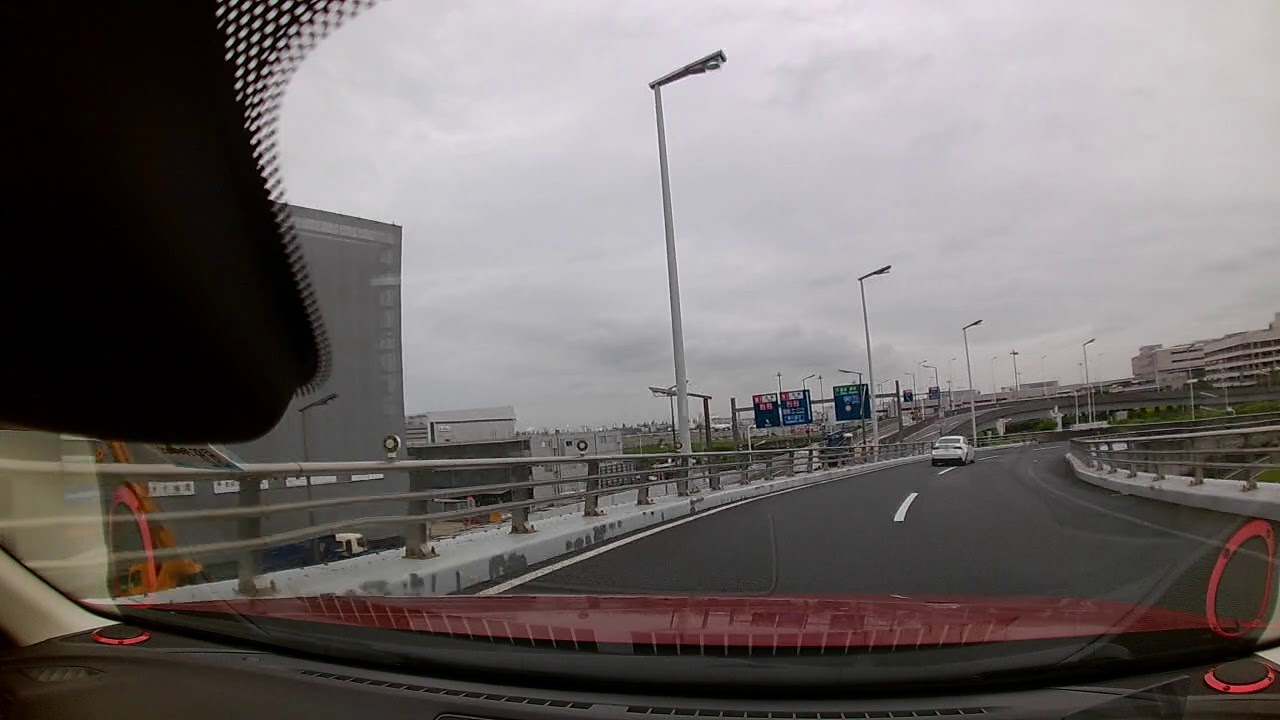 羽田空港駐車場P3の入り方(首都高東京方面から）