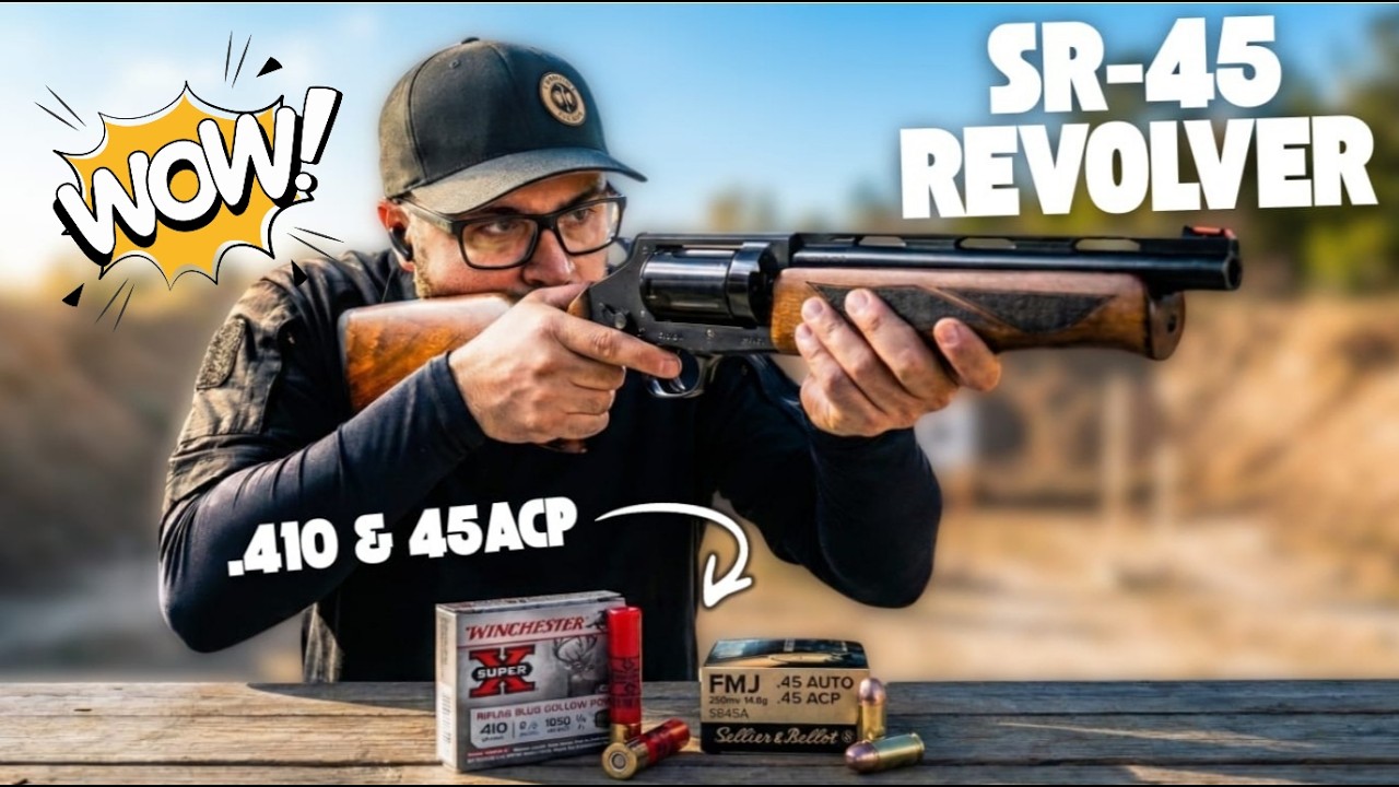 Один револьвер, два калибра?! SR45 стреляет патронами .410 и .45 ACP 😳