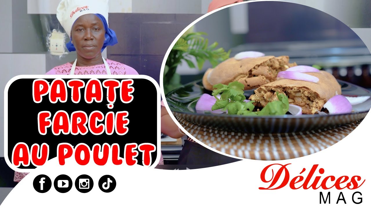 PATATE FARCIE AU POULET: un délice de Maïmouna Diouf