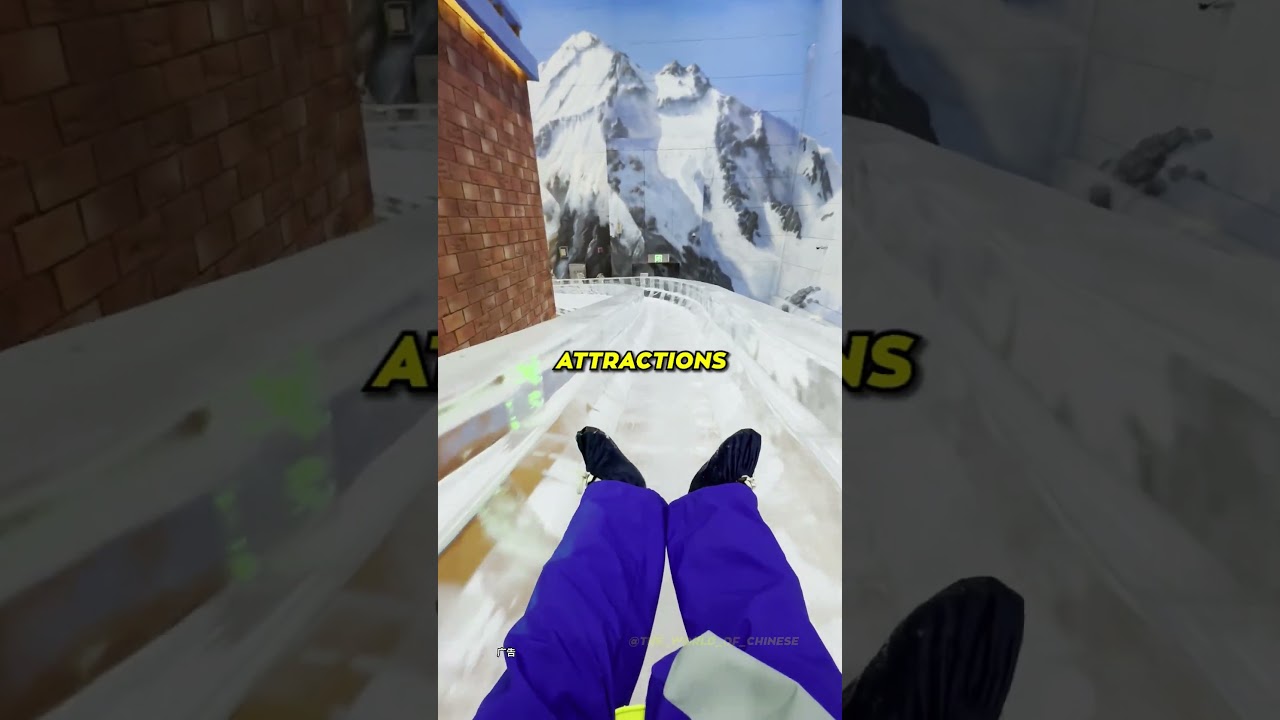 Ever Seen an Indoor Snow Park ❄️😳