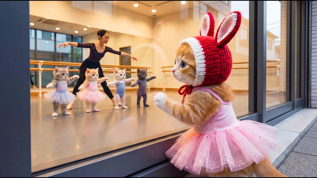 🩰 Ballet Dream Begins — A Kitten’s Journey with Mom’s Love | Melunnira