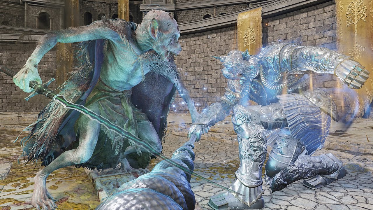 Demi-Human Swordmaster Onze Vs Old NPC - Elden Ring Shadow of the Erdtree