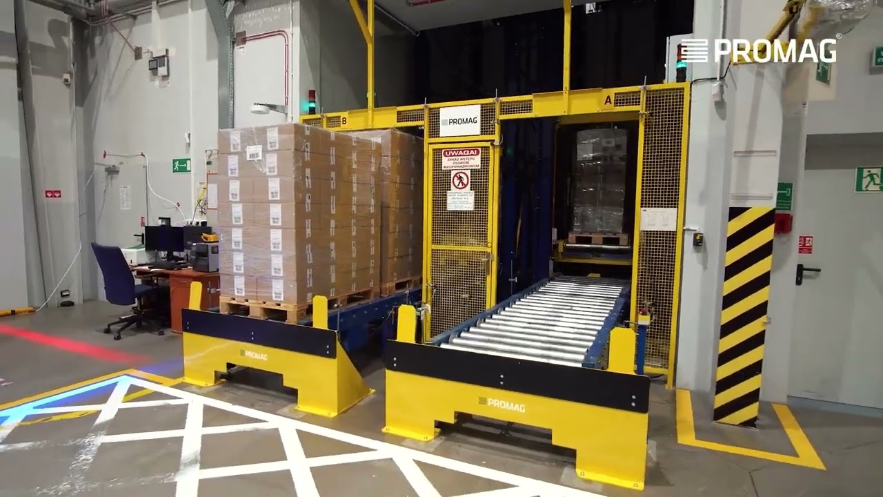 POLPHARMA - Automatyzacja transportu wewnętrznego z wykorzystaniem AMR PROLIFT od firmy PROMAG S.A.