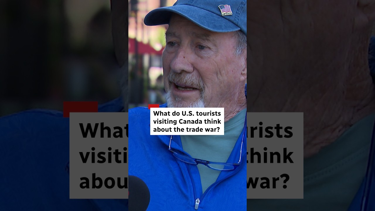 American tourists on trade war with Canada #shorts
