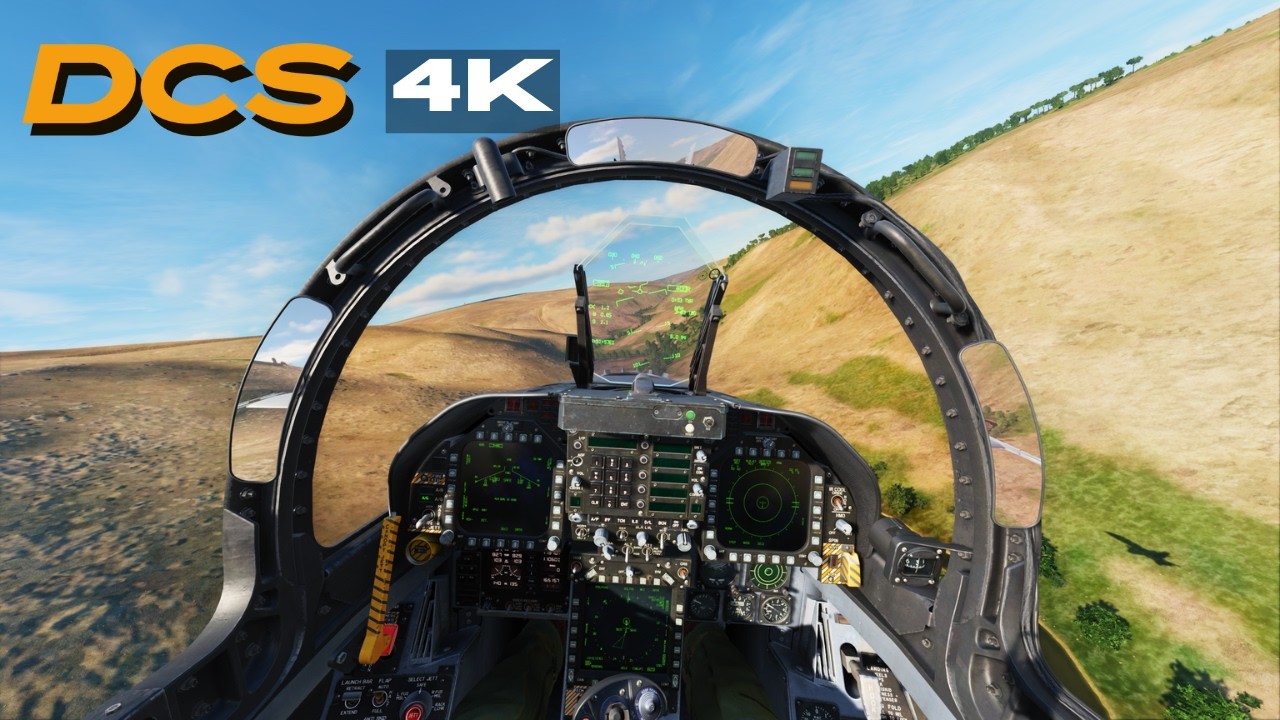 F/A-18C Intense Valley Strike Against Russian SA-11 | Amazing Graphics 4K 60FPS DCS World